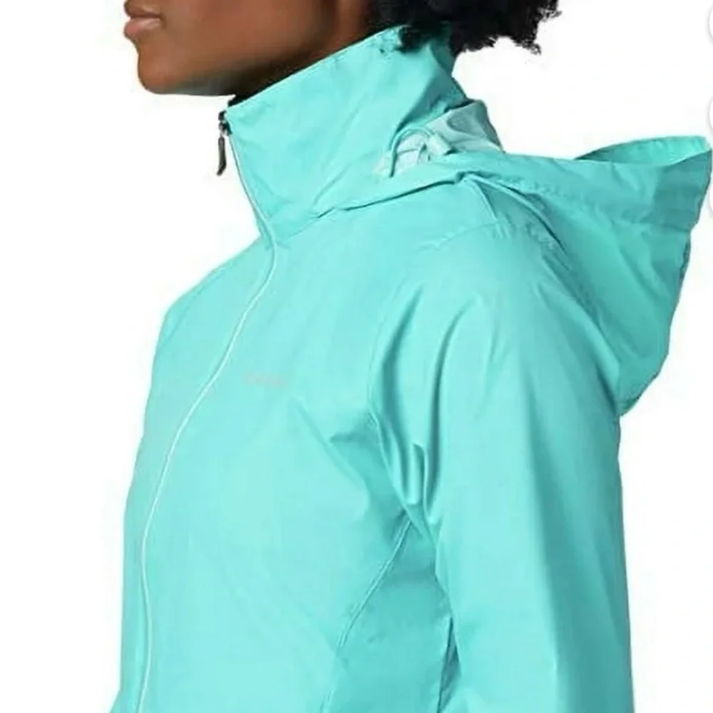 Women's Columbia Switchback III Hooded Packable Jacket Color: Teal Jacket